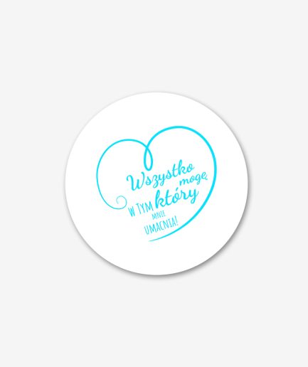 Naklejka "Wszystko mogę"